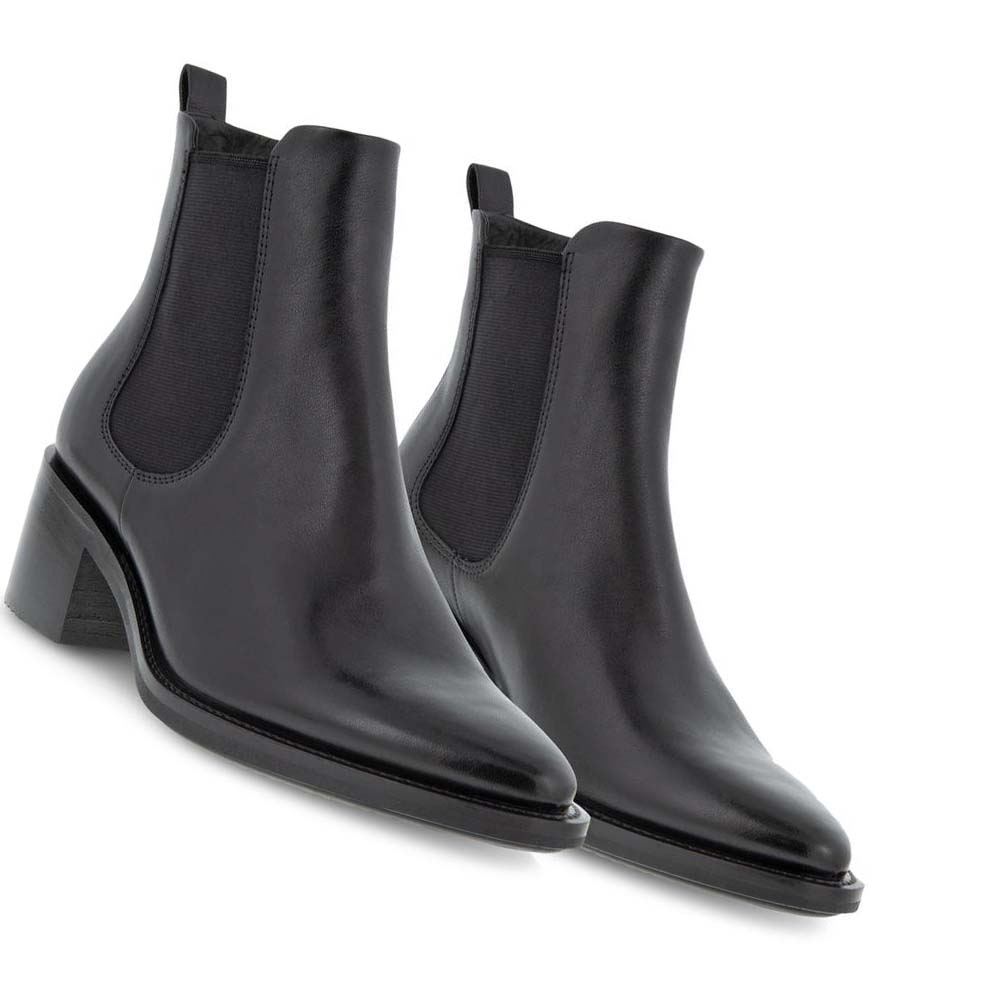 Women's Ecco Shape 35 Sartorelle Chelsea Boots Black | USA 30OKI